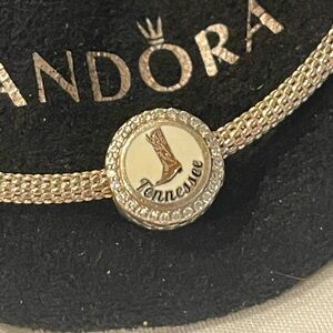 Pandora Nashville Exclusive Sterling Silver and Enamel Charm